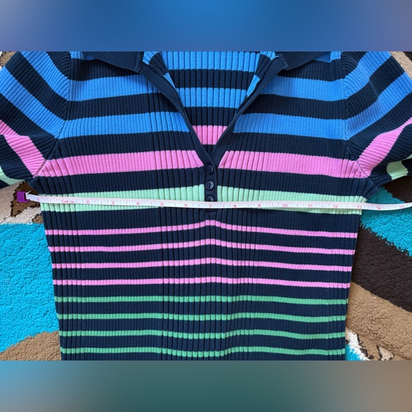 Striped Multicolor Women's Sweater - Picture 3 of 6